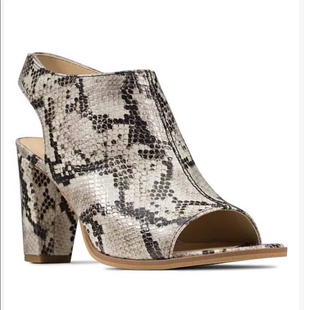 Snakeskin Sling Sandal